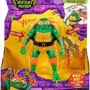 Teenage Mutant Ninja Turtles: Mutant Mayhem 5.5” Michelangelo Deluxe Ninja Shouts Figure by Playmates Toys